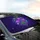 Purple Lotus Amethyst Heart Vine Gemstone Accents - Vehicle Interior Accessory Car Sunshade - 6
