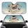 Fawn French Bulldog Pack Paw Prints Bone Shapes Star Bursts - Dog Lover Gift for Pet Owners Car Sunshade - 1