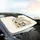 Dalmatian Puppies Steering Wheel Road Paw Prints Car Decor - Pet Lover Gift Car Sunshade - 6