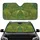 Emerald Frogs Tropical Palm Monstera Foliage - Wildlife Lover Gift Car Sunshade - 1