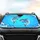 Blue Grey Dolphins Foamy Wave Crests Ocean Water Bubbles Reflections - Wildlife Lover Gift Car Sunshade - 4