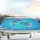 Blue Grey Dolphins Foamy Wave Crests Ocean Water Bubbles Reflections - Wildlife Lover Gift Car Sunshade - 5