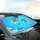 Blue Grey Dolphins Foamy Wave Crests Ocean Water Bubbles Reflections - Wildlife Lover Gift Car Sunshade - 6