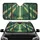 Mystical Forest Clearing Sunbeams Green Tree Foliage - Everyday Travel Gift Car Sunshade - 1
