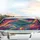 Majestic Whale Serene Sea Turtle Swirling Gold Lines - Ocean Life Lover Gift Car Sunshade - 5
