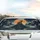 Majestic Brown Bear Howl Full Moon Mountain Range - Wildlife Lover Gift Car Sunshade - 5