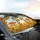 Expressive Giraffes Straw Hat Spectacles Savannah Landscape - Giraffe Lover Gift Car Sunshade - 6