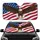 Bald Eagle American Flag Independence Day Patriotic Car Accessory for Veterans Car Sunshade - 1