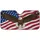 Bald Eagle American Flag Independence Day Patriotic Car Accessory for Veterans Car Sunshade - 3