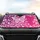 White Butterfly Lace Wings Small Butterflies Purple Pink Floral Scrollwork - Home Decor Gift Car Sunshade - 4
