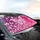 White Butterfly Lace Wings Small Butterflies Purple Pink Floral Scrollwork - Home Decor Gift Car Sunshade - 6