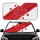 Canadian Maple Leaf Watermark Background Crimson White - Canadian Heritage Gift for Canadians Car Sunshade - 1