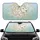 Majestic White Lion Golden Mane Scrollwork - Home Decor Gift for Wildlife Lovers Car Sunshade - 1