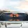 Wolf Silhouette Fiery Orange Moon - Wildlife Lover Home Decor Gift Car Sunshade - 5