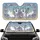 Two Friendly Gray Wolves American Flag Winter - Patriotic Wildlife Car Decor Car Sunshade - 1