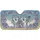 Two Friendly Gray Wolves American Flag Winter - Patriotic Wildlife Car Decor Car Sunshade - 3