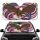 USA Bald Eagle Waving American Flag Patriotic Celebration Gift for Veterans Car Sunshade - 1