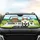 Grinning Tabby Bi-Color Cat Car Ride - Road Trip Gift for Cat Lover Car Sunshade - 4