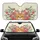 Orange Tabby Cat Floral Roses Berries - Cat Lover Home Decor Gift Car Sunshade - 1