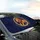 Regal Lion Golden Ring Vibrant Mane Cosmic Nebula - Luxury Car Decor Gift Car Sunshade - 6