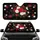 Black Background Crimson Roses White Camellia Butterflies Gold - Home Decor Gift Car Sunshade - 1