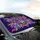 Cosmic Big Cat Red Eyes Multi-Hued Fur Eruption - Wildlife Lover Gift Car Sunshade - 6