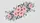 Pink Floral Blossoms Dark Grey Swirling Ribbons Tendrils - Home Decor Gift Car Sunshade - 7
