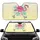 Speedy Pink Flamingo Retro Roller Skates Tropical Leaf Summer Vacation Gift Car Sunshade - 1