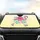 Speedy Pink Flamingo Retro Roller Skates Tropical Leaf Summer Vacation Gift Car Sunshade - 4