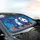 Panda Blue Purple Smoke Dust - Wildlife Lover Car Decor Gift Car Sunshade - 6