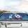Panda Blue Purple Smoke Dust - Wildlife Lover Car Decor Gift Car Sunshade - 5