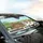 Grinning Tabby Bi-Color Cat Car Ride - Road Trip Gift for Cat Lover Car Sunshade - 6
