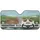 Grinning Tabby Bi-Color Cat Car Ride - Road Trip Gift for Cat Lover Car Sunshade - 3