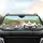 Grinning Tabby Bi-Color Cat Car Ride - Road Trip Gift for Cat Lover Car Sunshade - 4