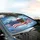 Bald Eagle American Flag - Independence Day Gift for Veterans Car Sunshade - 6