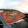 Skeleton Cap Characters Fiery Inferno - Road Trip Lifestyle Driving Car Sunshade - 6