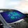 Phalaenopsis Orchid Dragonflies Cosmic Sky - Home Decor Gift for Plant Lovers Car Sunshade - 6