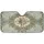 Oval Floral Medallion Sepia Roses Scrollwork Light Blue Blossoms – Home Decor Gift Car Sunshade - 3