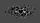 Layered Black Hearts White Starbursts Sparkle Dots Vehicle Interior Decor Car Sunshade - 7