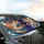 Crowned Feathered Tigers Face-Off Dragon Skin - Wildlife Lover Gift Car Sunshade - 6