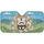 Shiba Inu Dogs Steering Wheel Road Trip - Dog Owner Gift for Car Owners Car Sunshade - 3