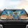Shocked Zombie Couple Skeletal Hands Desert Road - Horror Fan Gift Car Sunshade - 4