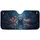 Golden-Eyed White Tiger Glowing Skull Flora Jungle - Wildlife Lover Gift Car Sunshade - 3