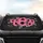 Pink Sunflowers Black Butterflies Blossoms - Nature Lover Home Decor Gift Car Sunshade - 4