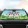 Startled Holstein Cows Flat Clouds Rural Landscape - Farmhouse Decor Gift for Cow Lover Car Sunshade - 4