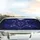 Indigo Blue Wolf Head Lightning Energy Swirls - Fantasy Lover Gift Car Sunshade - 5