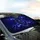 Indigo Blue Wolf Head Lightning Energy Swirls - Fantasy Lover Gift Car Sunshade - 6