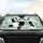 Waving Panda Driving Bamboo City Silhouette - Wildlife Lover Everyday Auto Decor Gift Car Sunshade - 4