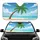 Tropical Palm Tree Ocean Waves Beach - Home Decor Gift Car Sunshade - 1