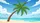 Tropical Palm Tree Ocean Waves Beach - Home Decor Gift Car Sunshade - 7